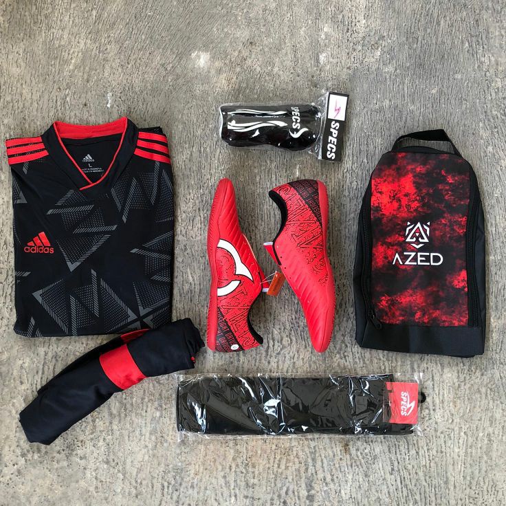 Borong Irit  TERMURAH PAKET KOMPLIT 5 Berkwalitas Sepatu Futsal Murah Bonus Kaos Kaki Tas BISA COD