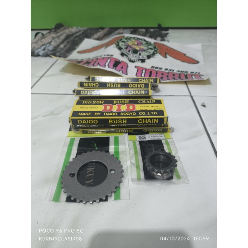 Rantai rante kamprat 25H 98L 98 L kamprat DID 25H 98L 98 L series gl100 pnp gl megapro set gigik tam