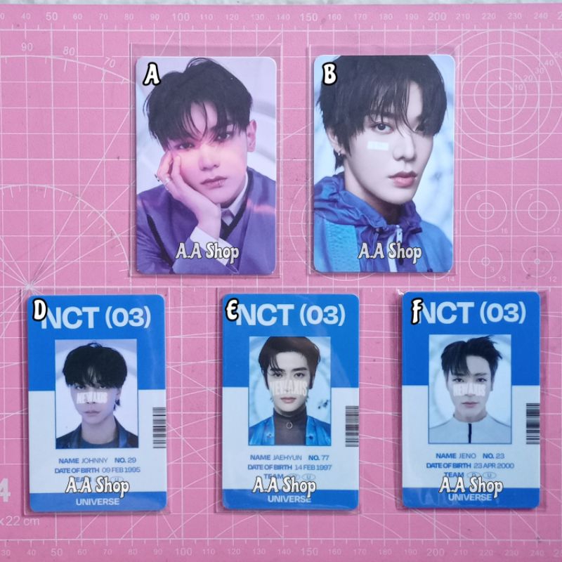 Ready (GET DISC 2k ) Photocard Official Taeyong Yuta Johnny ID Card Jaehyun Renjun Jeno PC Set Unive