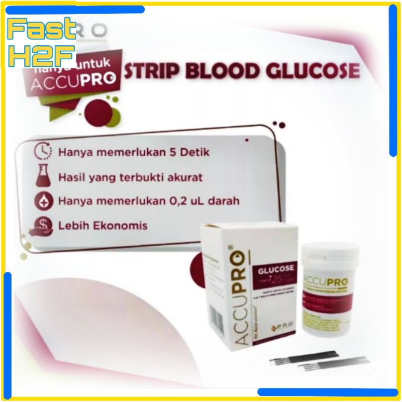 Strip Cek Gula Darah Accupro/ Strip Gula Darah/Strip Accupro