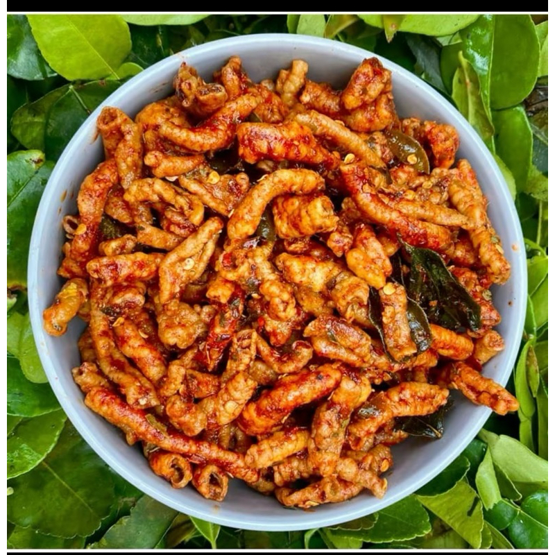 

Kripik Usus Pedas Daun Jeruk