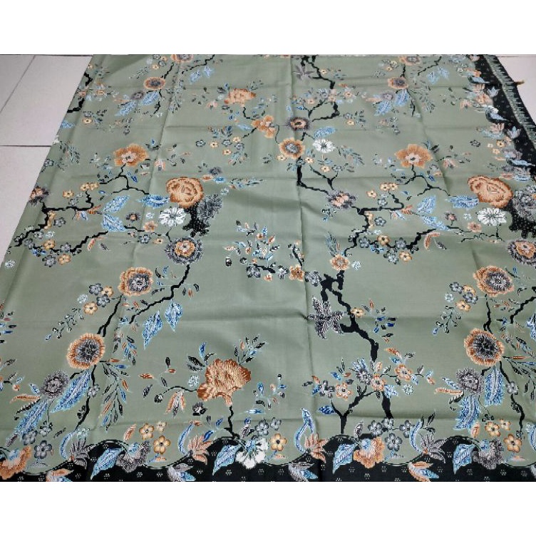 Promo Terlaris  Kain Panjang Batik Unggul Jaya Special Hijau Sage Bagus  Kain Batik Panjang Hijau Sa