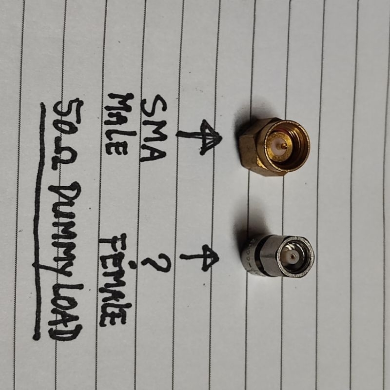 DUMMY LOAD 50-ohm female connector dgn ukuran dibawah SMA