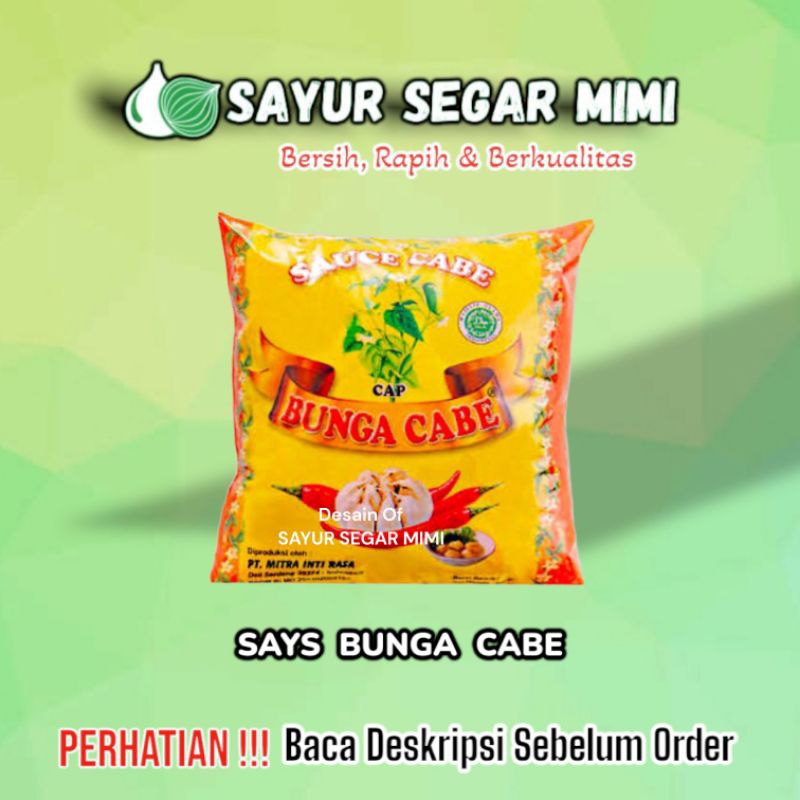 

Saus Cap Bunga Cabe 500Gram - Sayur Segar Mimi