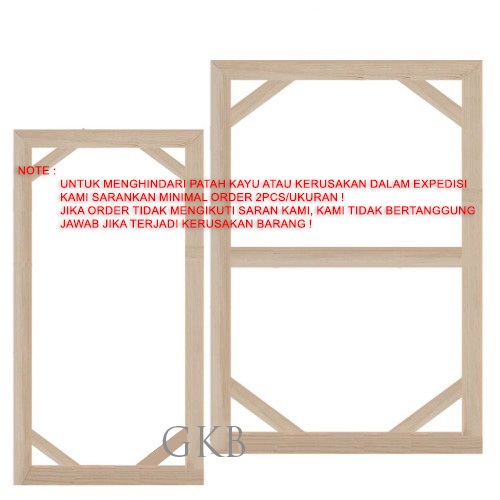 

SPANRAM 40X100 CM UNTUK KANVAS LUKISAN DAN FOTO