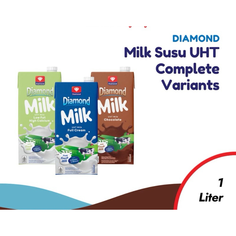 

Susu Diamond Fresh Milk 1000 ml/Susu Diamond UHT 1000 ml