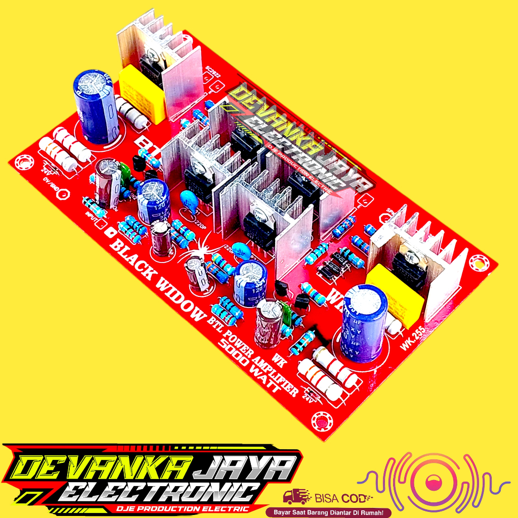 Kit Driver Black widow BTL 5000W Power Amplifier SAFARI BTL