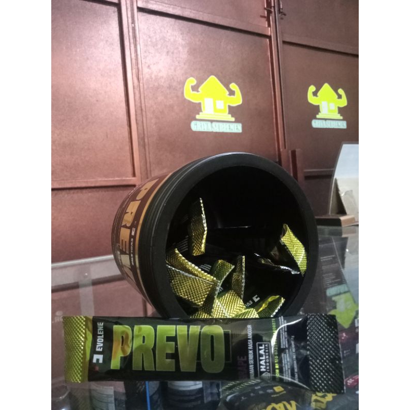 EVOLENE PREVO 7 SACHET TANPA BOX Pre Workout Pre-Workout BPOM HALAL PWO Pre-Workout