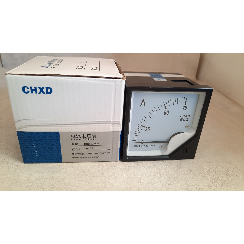 Ampere Meter Analog 75/5A Series 6L2