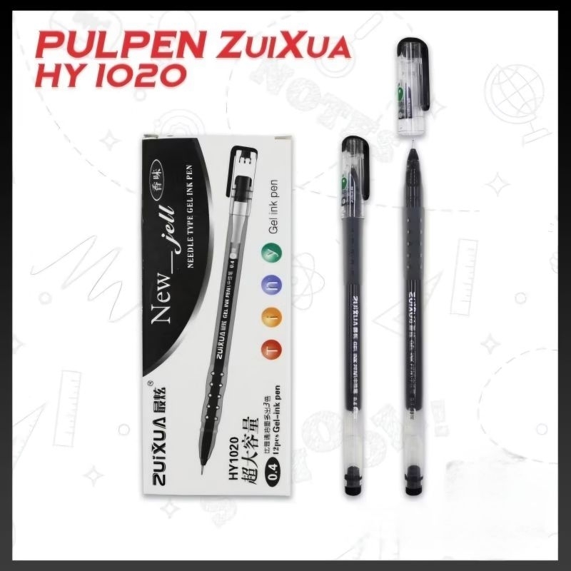 

Bolpen Zuixua New Jell Apel 0.4 mm HY1020 (1 LUSIN) ZUIXUA / VOXY