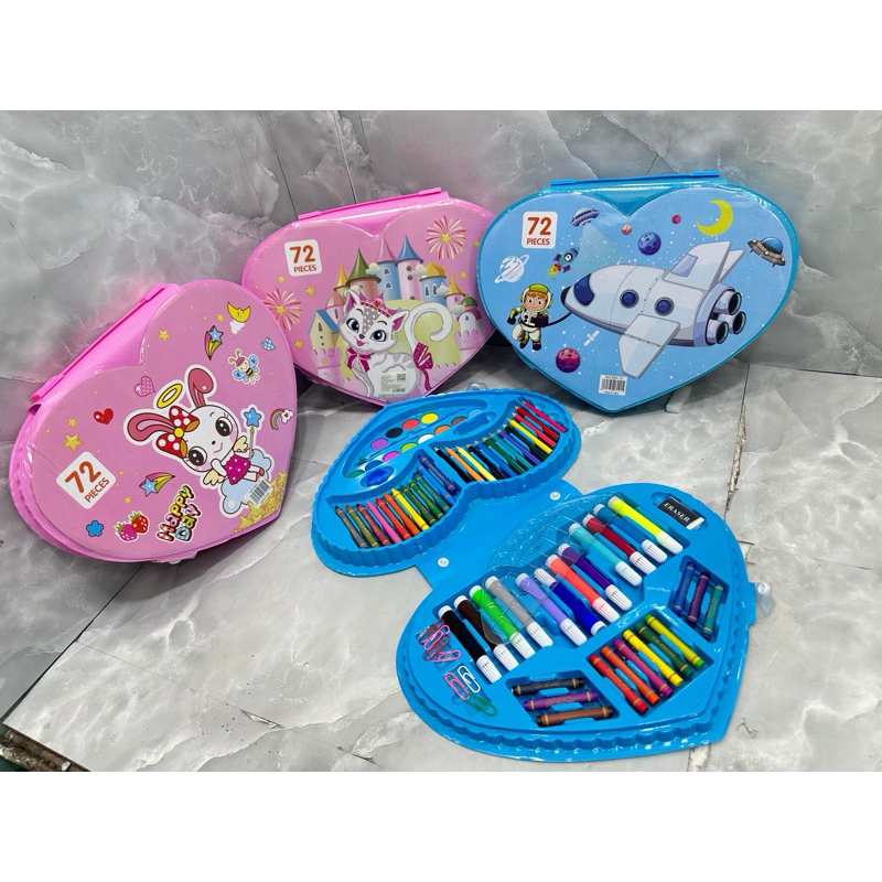 

ART SET alat mewarnai anak crayon set 72pcs