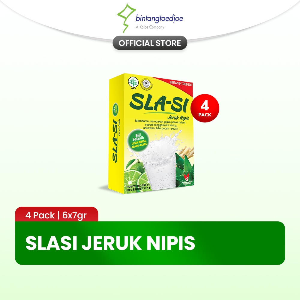 

Slasi Jeruk Nipis 4 Pack (24 Sachet)