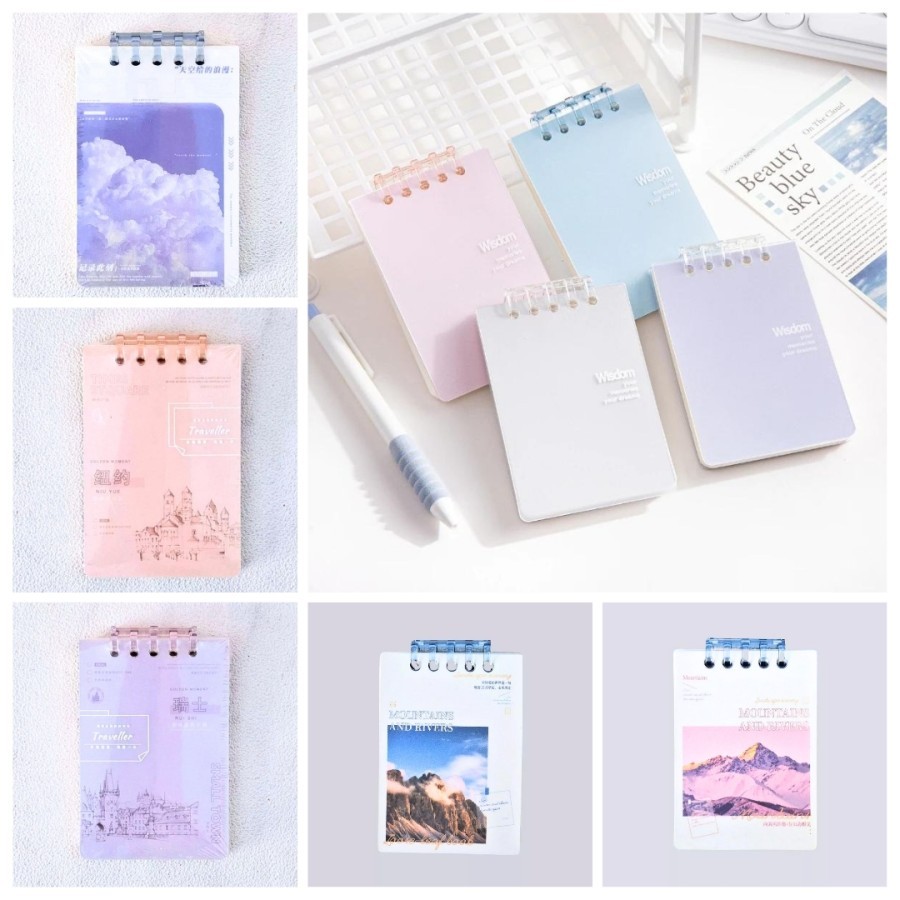 

1 pcs buku kecil A7 simple mini notebook refillable