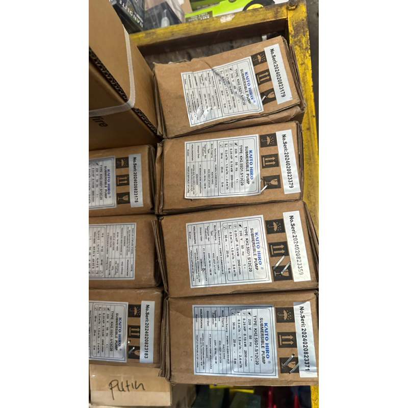 Pompa submersible/ pompa satelit kaito hiro 0,25hp casing 2,5 inch mesin 2inch + kabel 20m