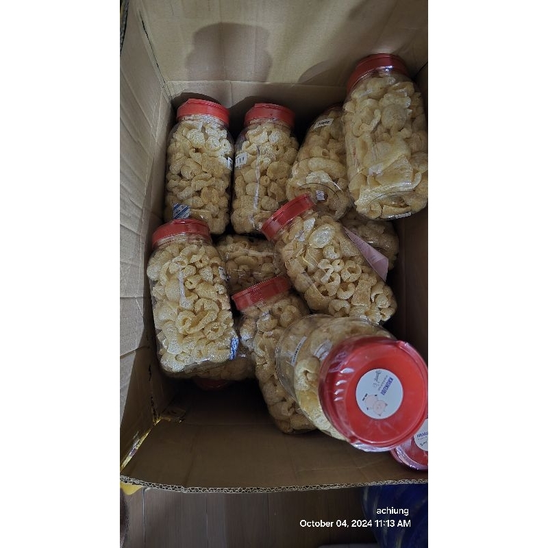 

kerupuk kulit babi IMPORT original full 2L pake anti lembab