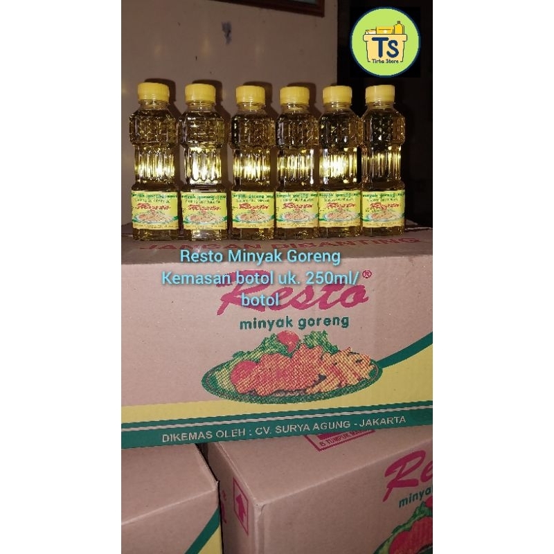 

RB resto minyak goreng kemasan botol 250ml per dus