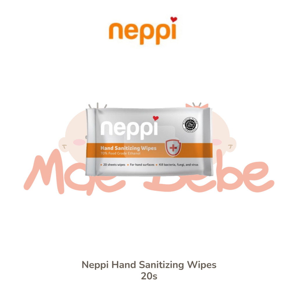 Neppi Hand Sanitizing Wipes Tisu Basah Alkohol 20s