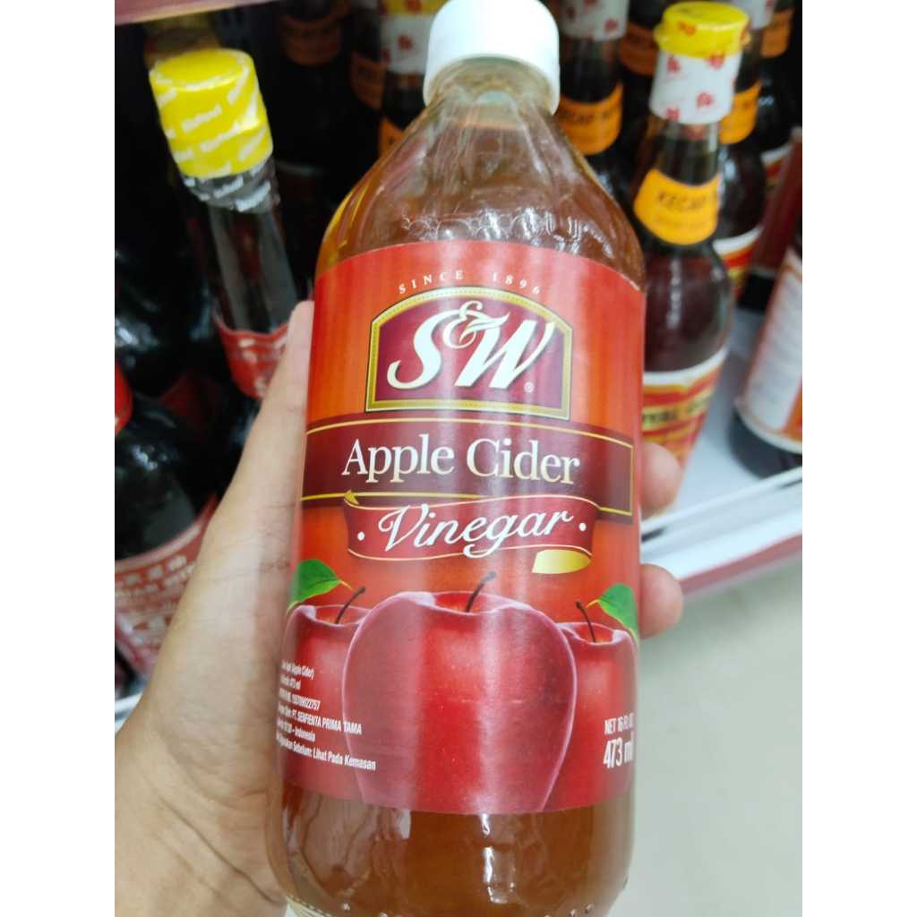 

S&W Cuka Sari Apel / S&W Apple Cider Vinegar / Cuka Apel Original / 100% Cuka Sari Apel / Organik Cuka Apel / Alami Cuka Sari Apel