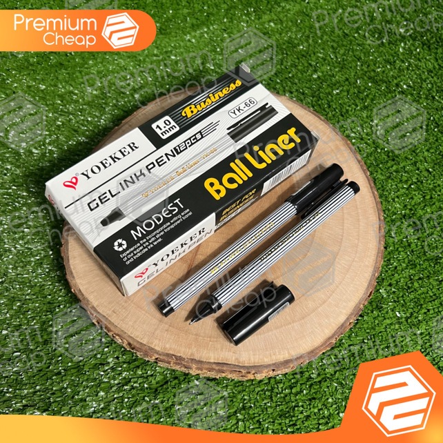 

[12 PCS] Pulpen Pen Ball Liner Yoeker 1.0mm YK-66