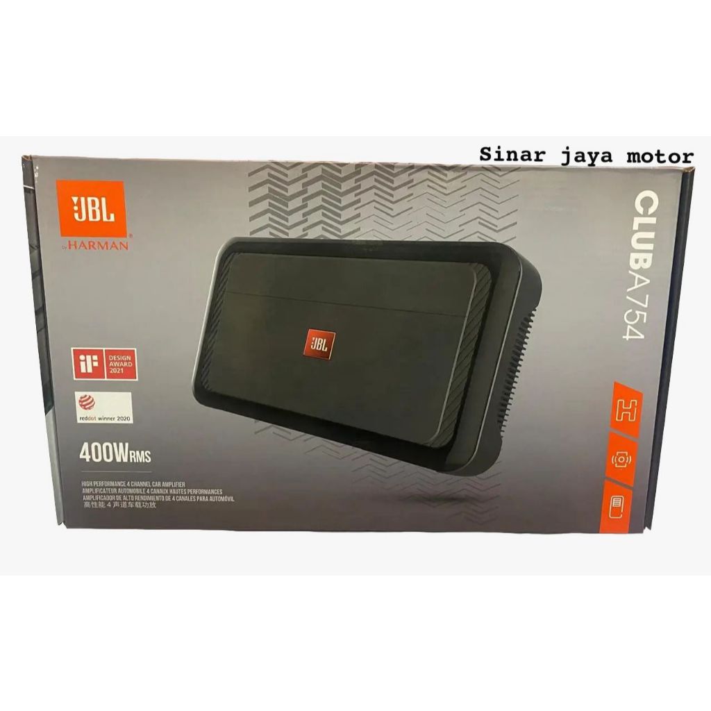 JBL Club A754 (4 CH) Power Amplifier 4-Channel Audio Mobil