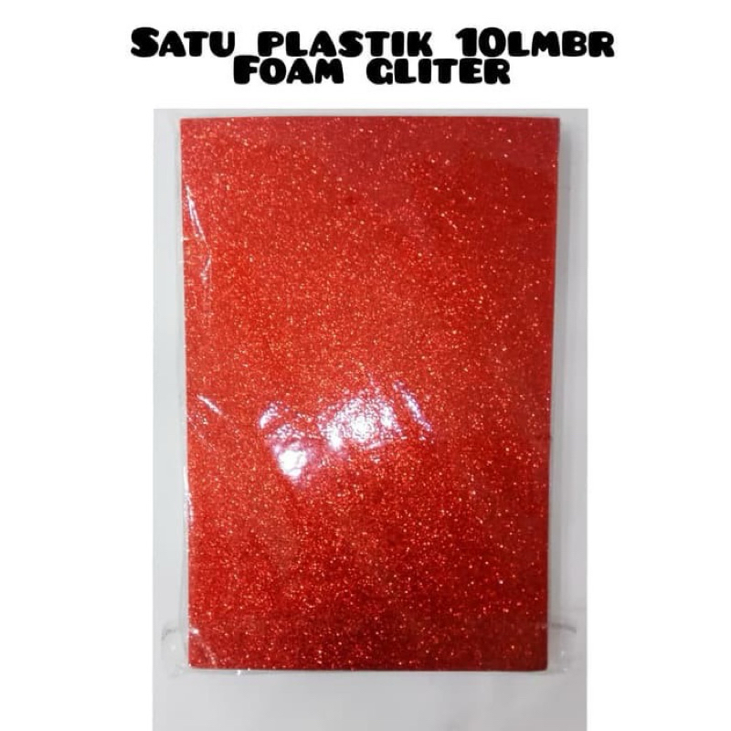 

EVA Gliter A4 20x30 NON Sticker / Purpurina Eva Foam - TIDAK ADA PEREKAT