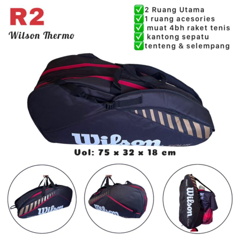 Tas Raket Tenis Wilson Tour Thermo ori