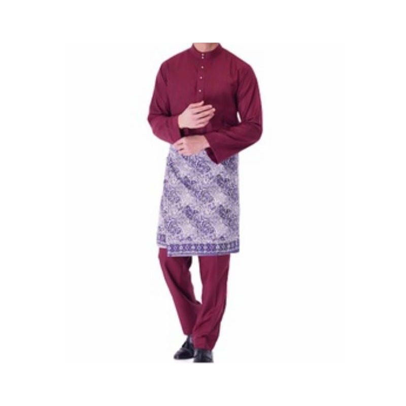 BAJU PRIA MELAYU  TELUK BELANGGA KURUANG CEKAK MUSANG SETELAN PAKAIAN ADAT MELAYU BISACOD