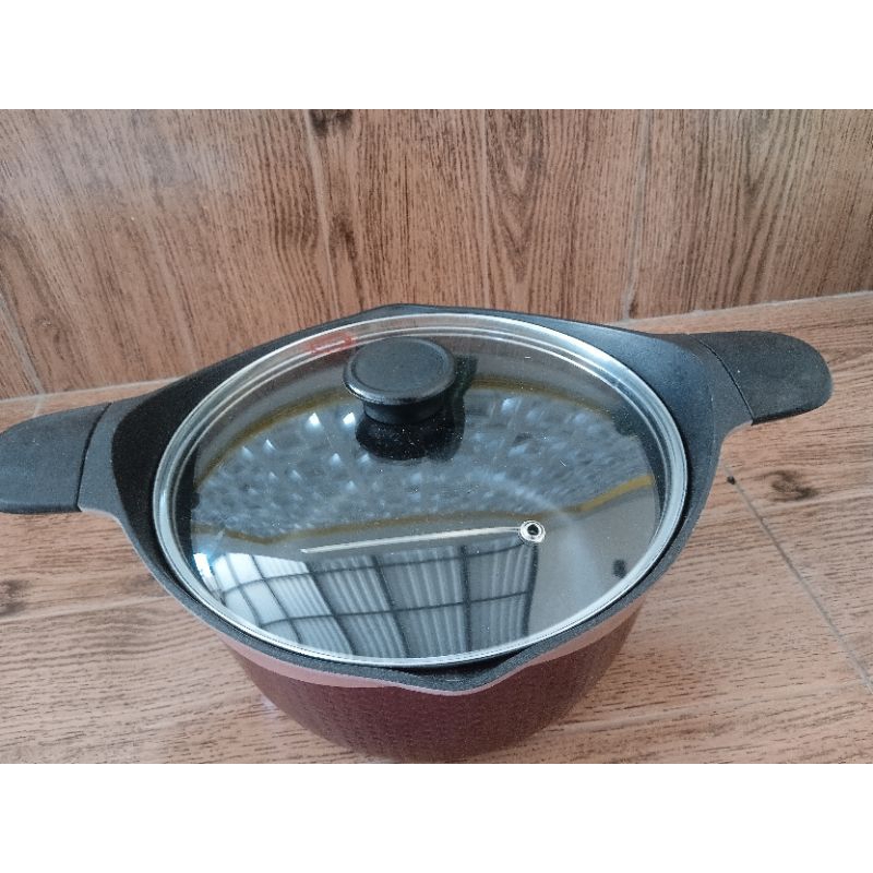 STOCK POT / panci waja   Maroon uk 25 cm Rijek CKA