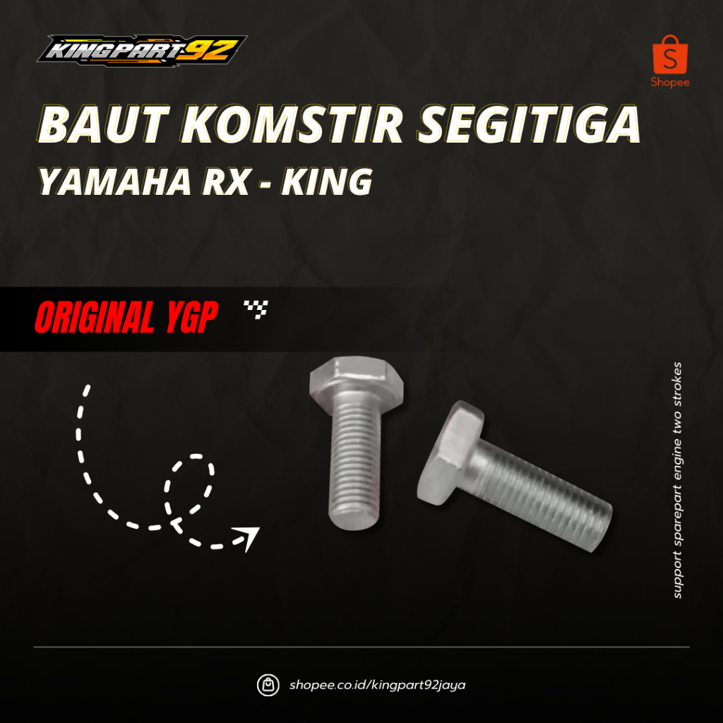 Baud Baut Komstir Segitiga Atas Rx King Rxking Rxk Original 90105-10006 Asli Yamaha