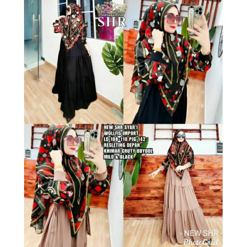 GAMIS NEW SHR SYAR'I WOLFISS IMPORT KIMAR CERUTY BABYDOL