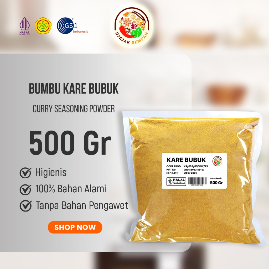 

Kare Bubuk / Curry Powder (Kemasan 250 Gr - 1 Kg)