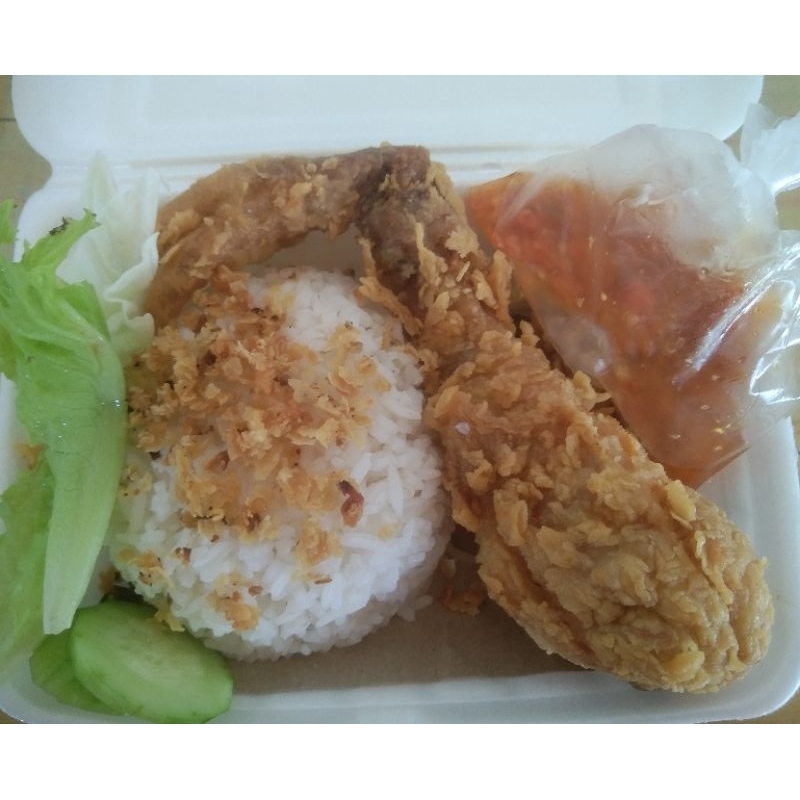 

Paha Ayam Geprek Premium Kriwil+Teh Dingin