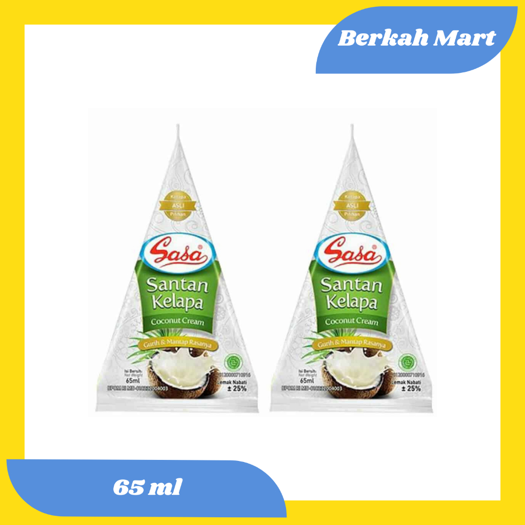 

SASA SANTAN CAIR/SANTAN INSTAN - KEMASAN 65 ML