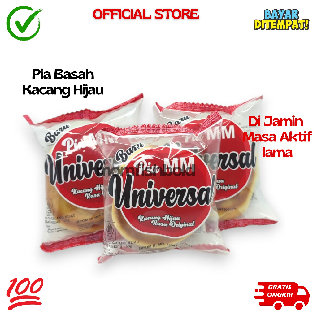 

10 Pcs Pia Mm Universal Kacang Hijau Rasa Original Terlaris