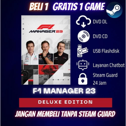 F1 Manager 2023 Deluxe Edition Original Steam PC DVD - DVD DL