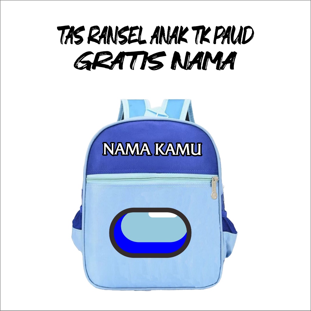 Tas Ransel Mini Anak TK PAUD Motif Among Us Kekinian Terpopuler