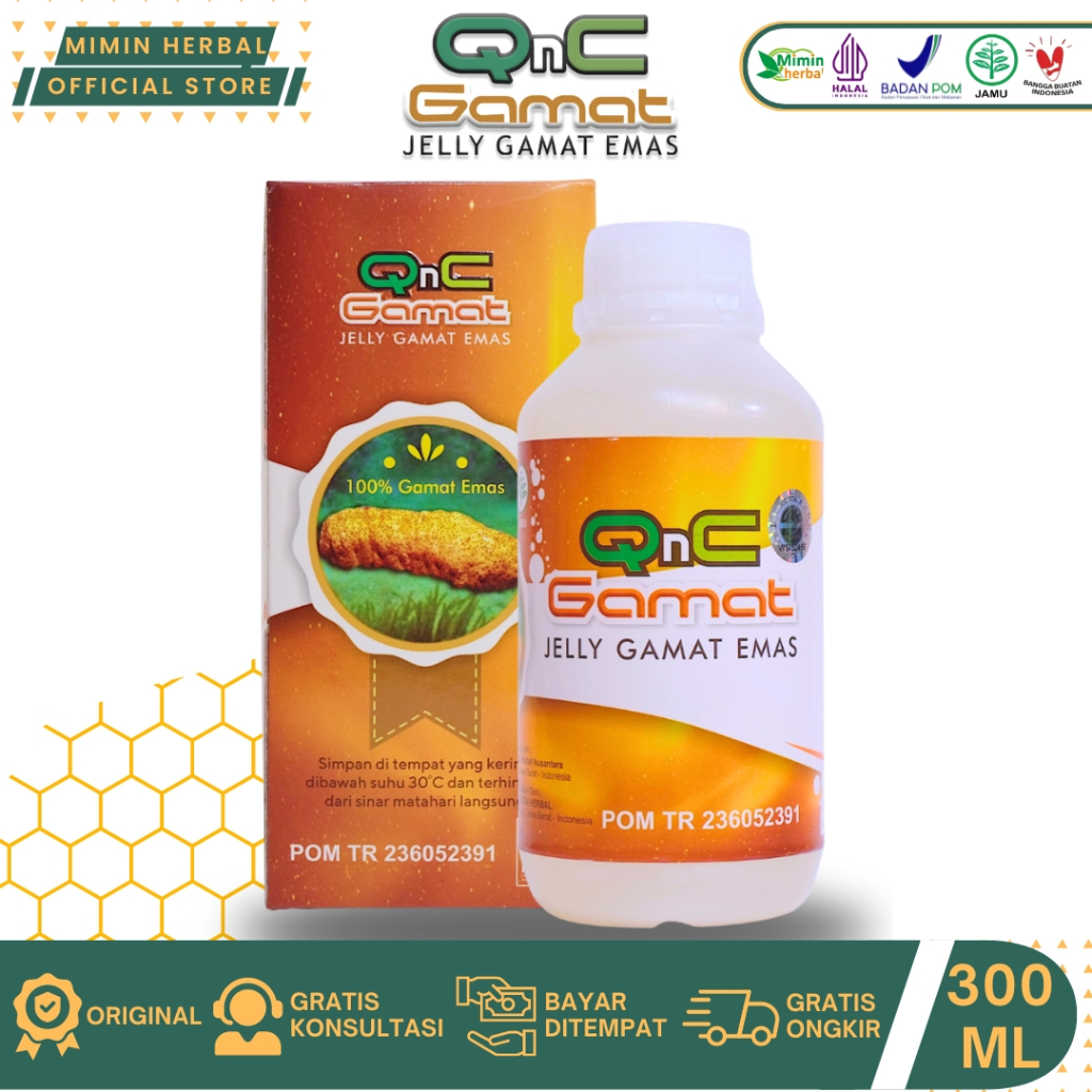 QnC Jelly Gamat Original 100% Jelly Gamat Asli Teripang Emas