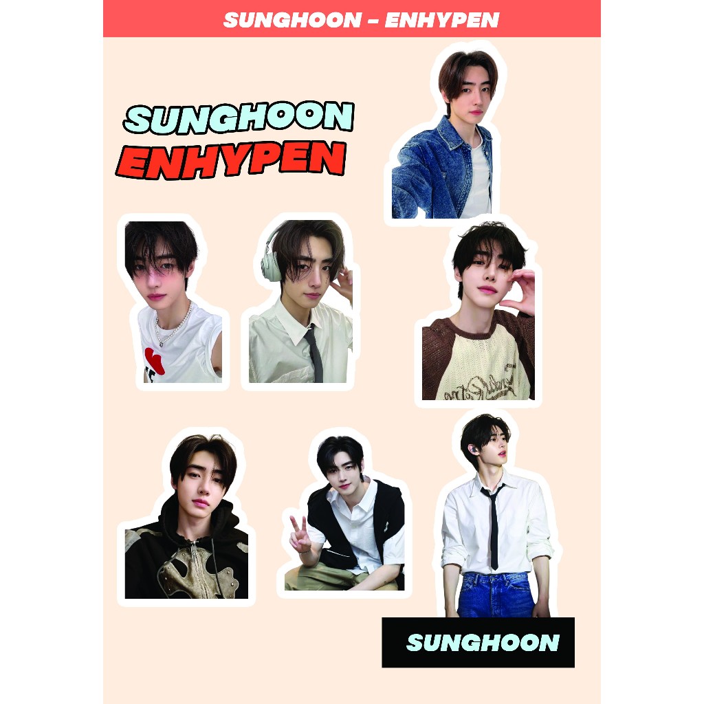 STIKER SUNGHOON ENHYPEN I STIKER ENHYPEN HOLOGRAM I SUNGHOON PHOTOCARD I ENHYPEN STIKER I ENHYPEN PH
