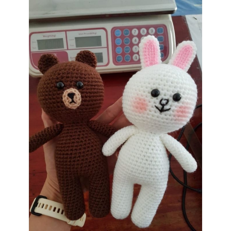Boneka Brown Dan Cony Rajut Amigurumi