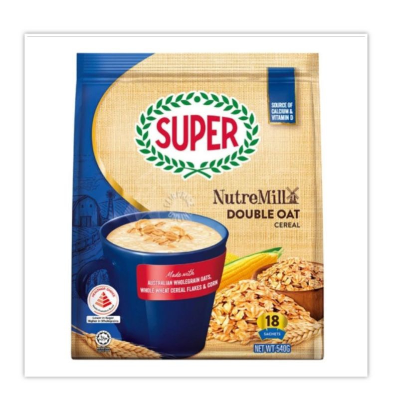 

Super Nutremill Double Oat Cereal isi 15 sachet 450 gr Minuman Sereal