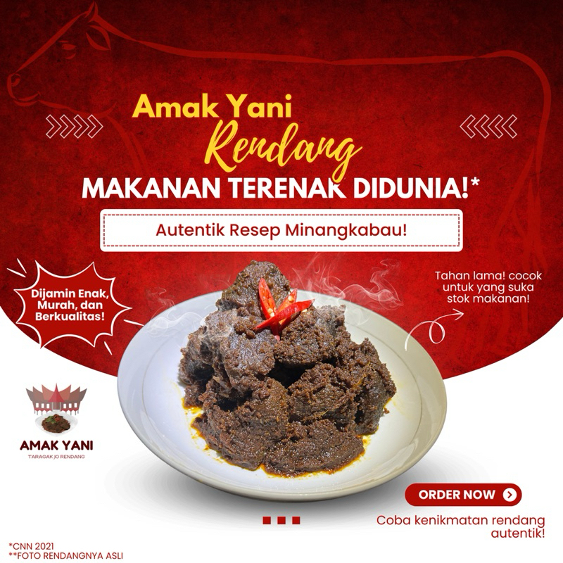 

Amak Yani Rendang - Rendang Daging 250 gr