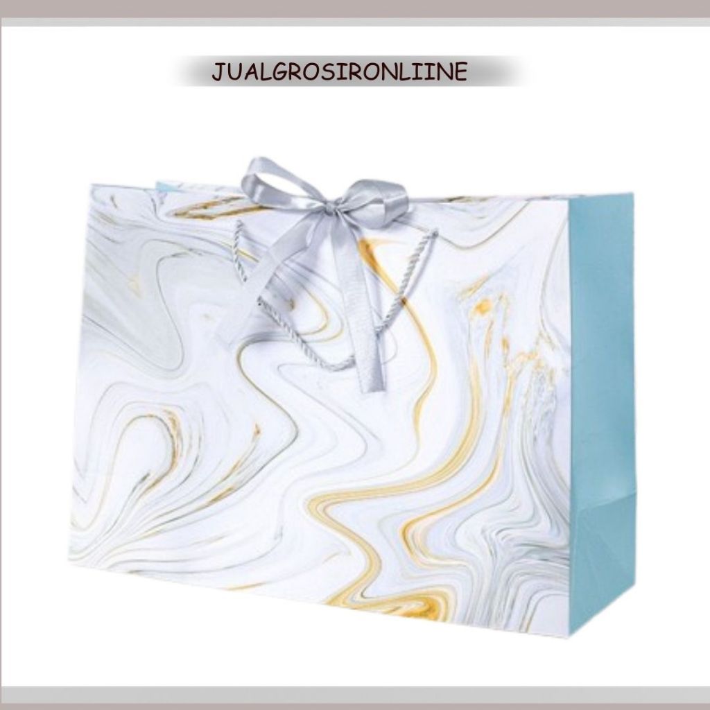 

Paper Bag Premium Abu Aurora Jumbo Tas Kantong Gift Bag Sovenir Kado