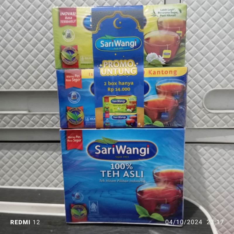

TEH CELUP SARIWANGI Hitam Asli 50s - 30s - melati