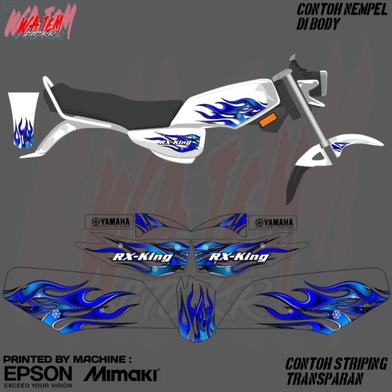 STRIPING TRANSPARAN RX KING CUSTOM API