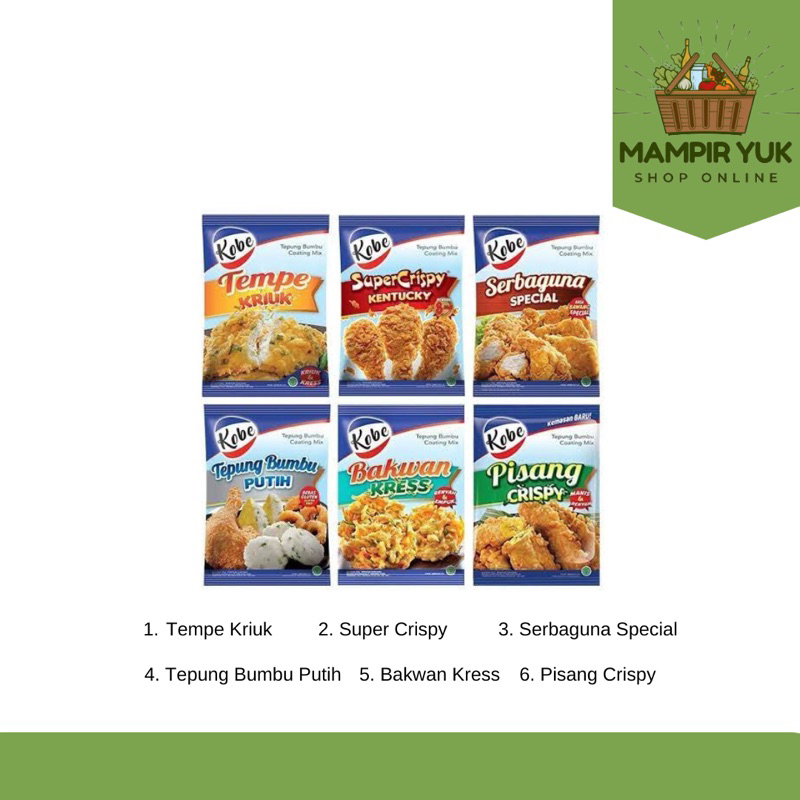 

Kobe tepung bumbu semua varian 800gr | mampiryuk