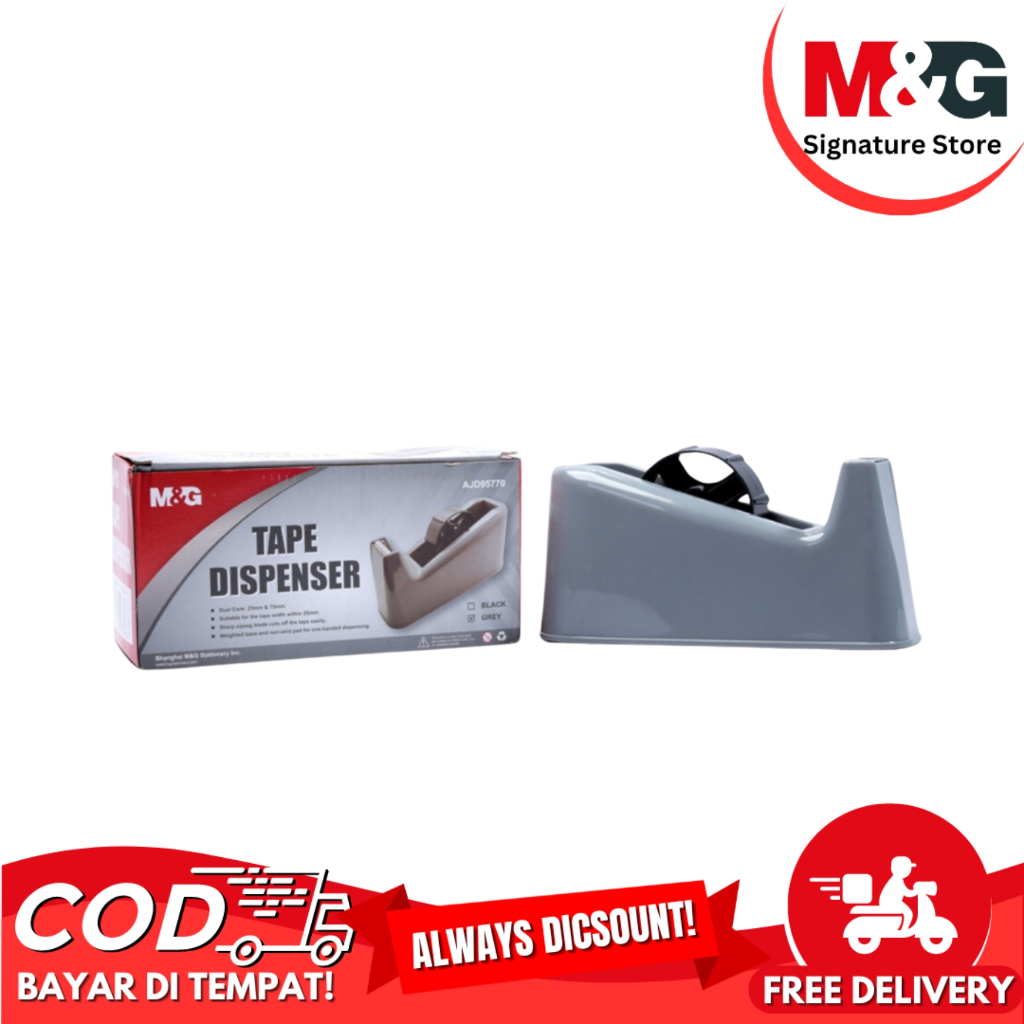 

Tempat Selotip M&G Tape Dispenser M&G Ukuran Lebar 1 Inchi (25mmx75mm) #AJD95770 - Tape Dispenser