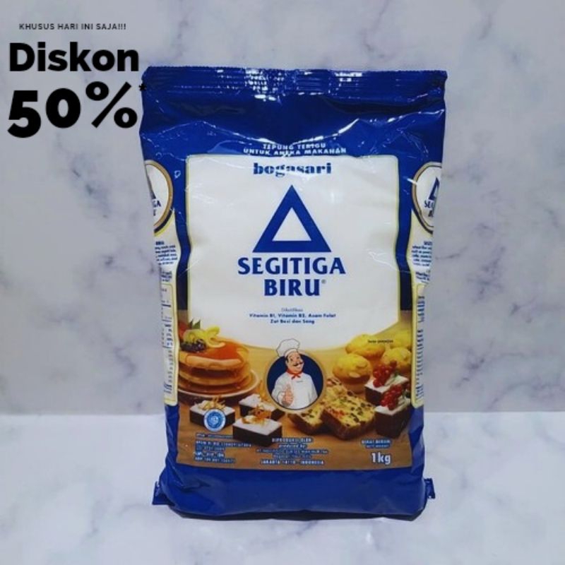 

3 TEPUNG SEGITIGA BIRU 1 KG PAKET MURAH