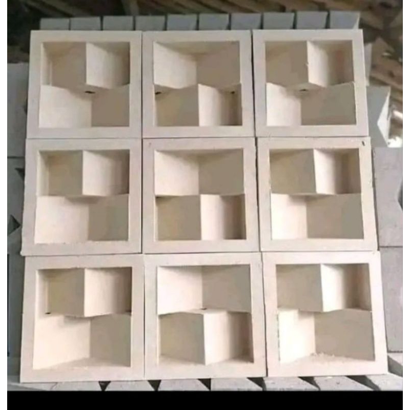 Cetakan Loster Kayu Tumbuk 2 Muka