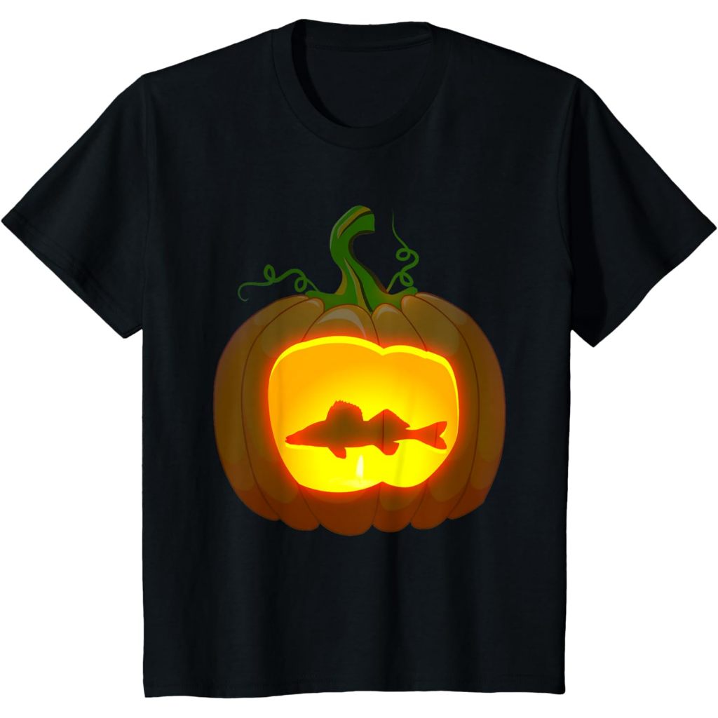 Baju kaos anak walleye Fish Halloween shirt