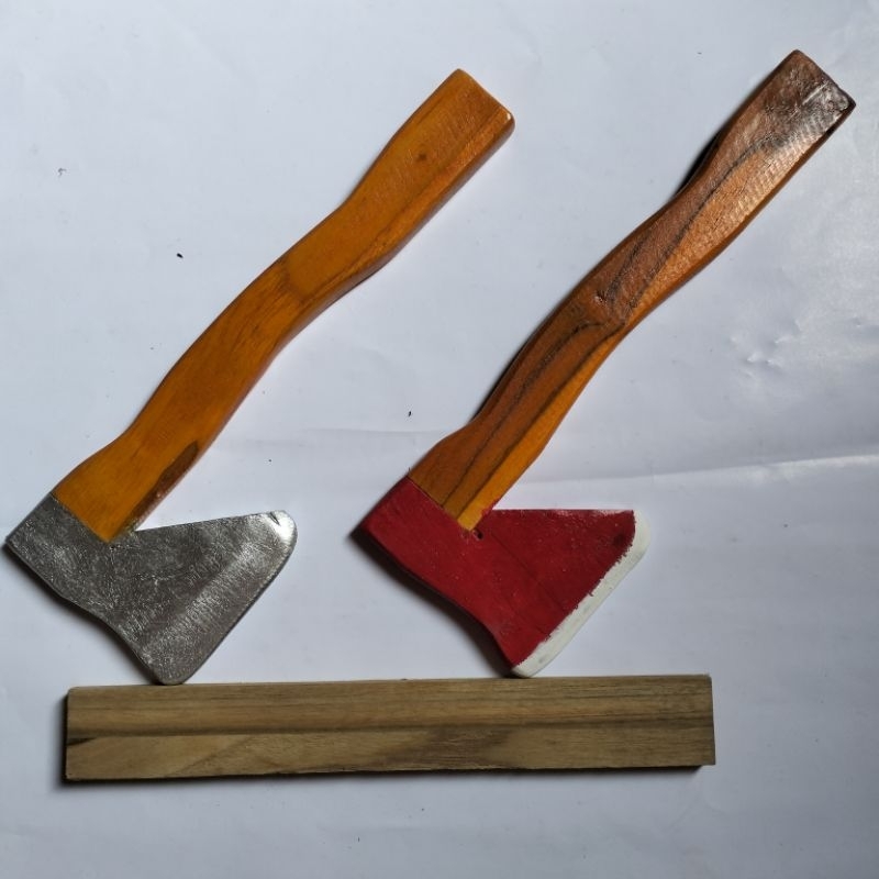 Kapak Kayu Jati Mainan Peragaan Latihan Beladiri/Kapak Kayu Jati Mainan/Kapak Survival/Kapak Pentas 
